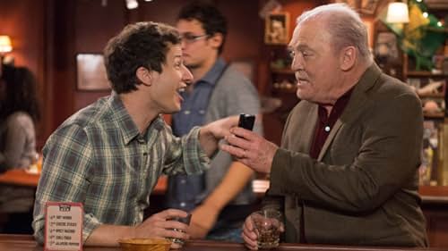 Stacy Keach and Andy Samberg in Brooklyn Nine-Nine (2013)