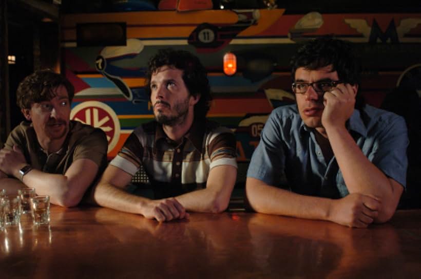 Rhys Darby, Bret McKenzie, Jemaine Clement, and Flight of the Conchords in Flight of the Conchords (2007)