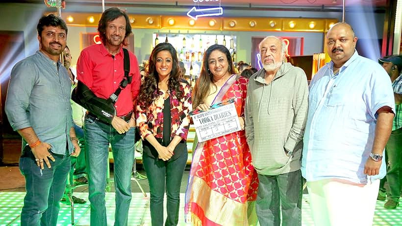 Raima Sen, Kay Kay Menon, Kushal Srivastava, and Vishal Karkera in Vodka Diaries (2018)