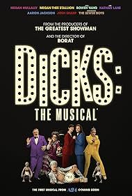 Nathan Lane, Megan Mullally, Megan Thee Stallion, Josh Sharp, Bowen Yang, and Aaron Jackson in Dicks: The Musical (2023)