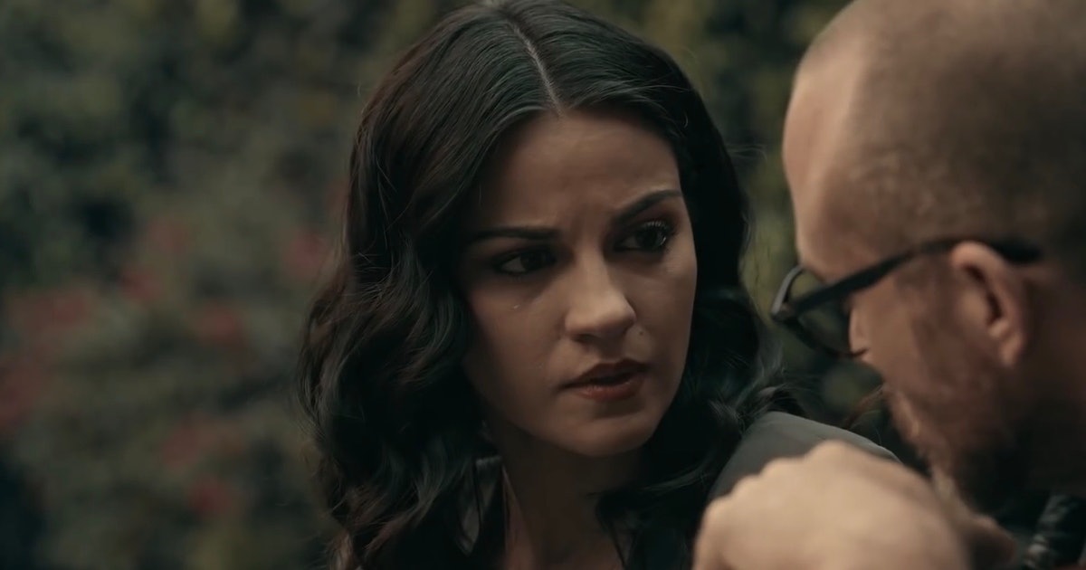 Maite Perroni and Erik Hayser in Dark Desire (2020)