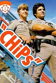 Erik Estrada and Larry Wilcox in CHiPs (1977)