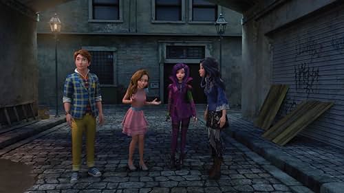 Dove Cameron, Mitchell Hope, Sarah Jeffery, and Sofia Carson in Descendants: Wicked World (2015)