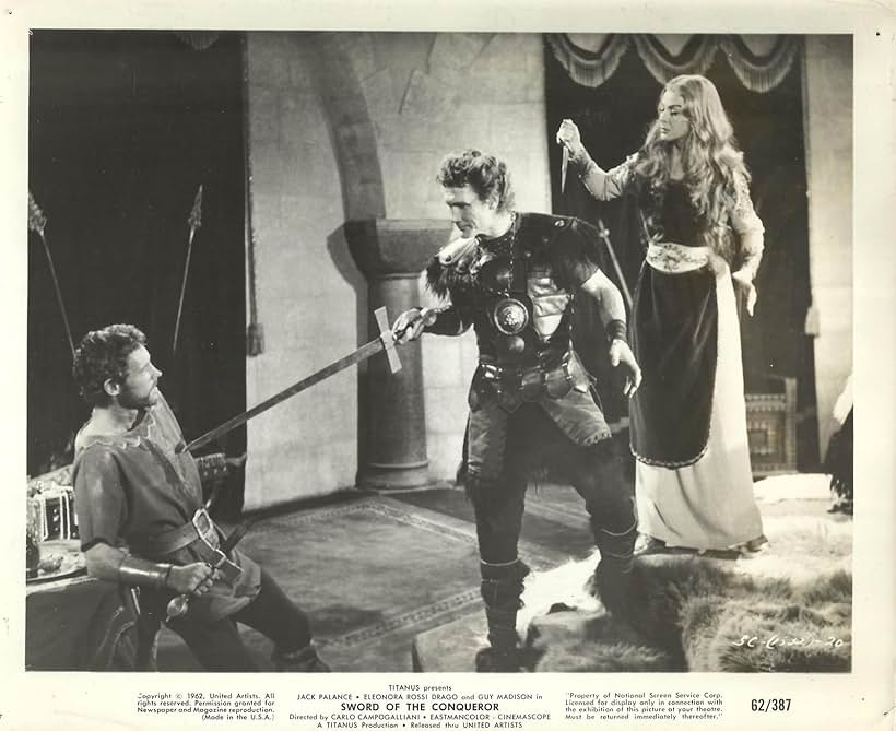 Jack Palance, Guy Madison, and Eleonora Rossi Drago in Sword of the Conqueror (1961)