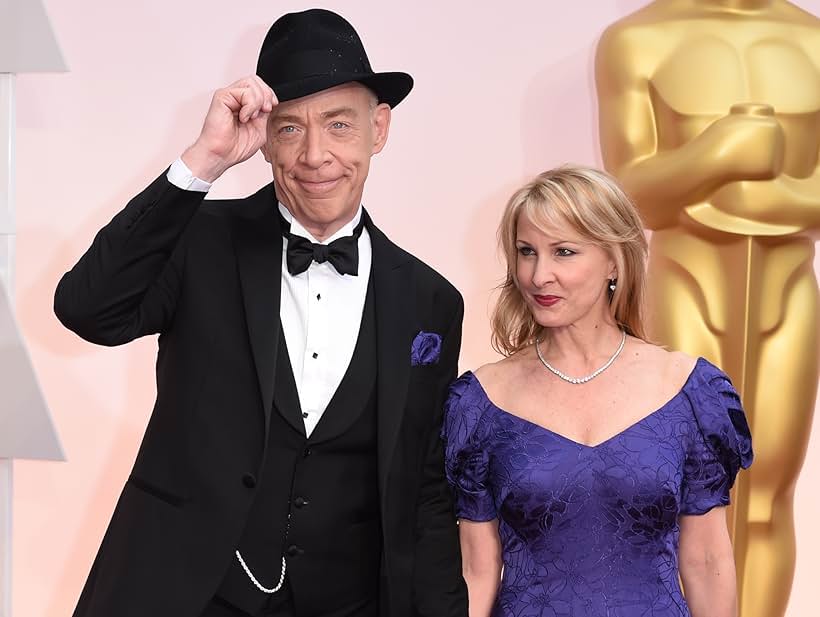 Michelle Schumacher and J.K. Simmons at an event for The Oscars (2015)