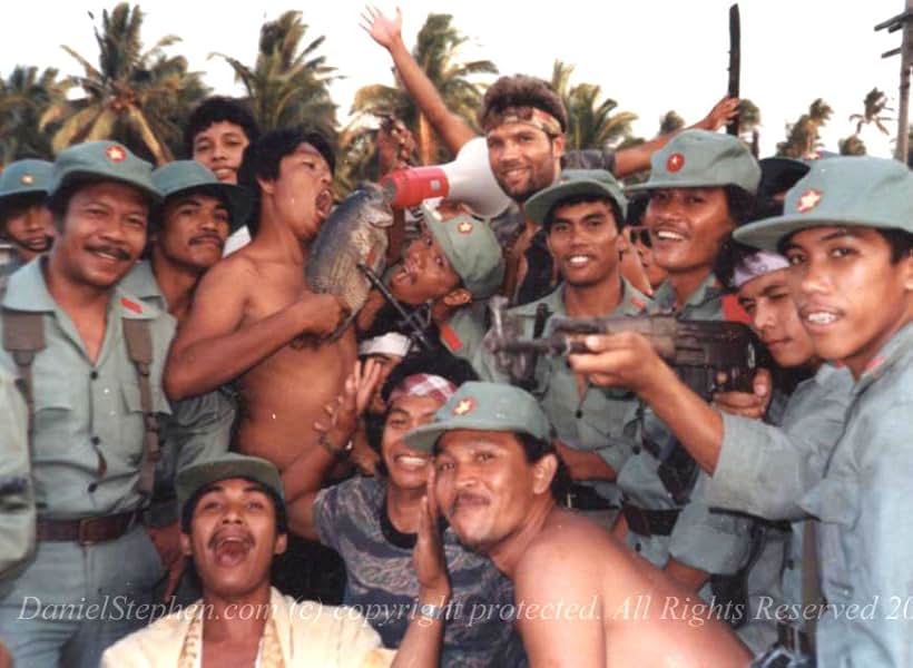 Daniel Stephen starring in "WarBus" with the Stuntmen in the Philippines.