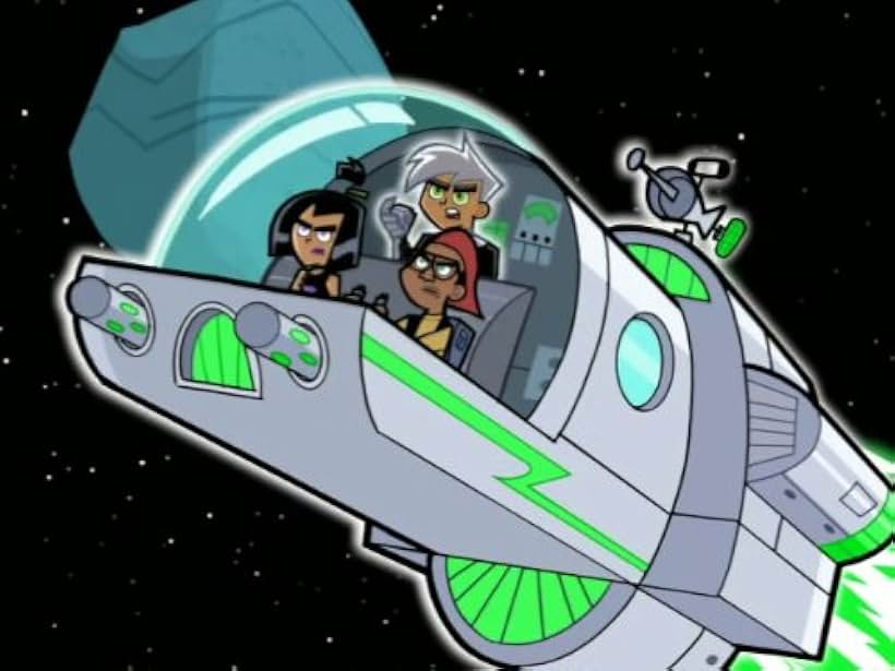 Rickey D'Shon Collins, Grey Griffin, and David Kaufman in Danny Phantom (2003)