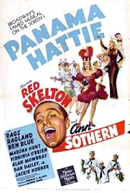 Ben Blue, Rags Ragland, Red Skelton, and Ann Sothern in Panama Hattie (1942)