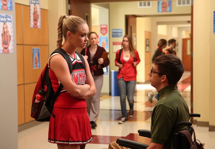 Kevin McHale and Becca Tobin in Glee (2009)