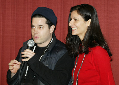 Zana Briski and Ross Kauffman at an event for Born Into Brothels: Calcutta's Red Light Kids (2004)