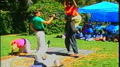 Uma acting in a college workshop prior to her stroke.