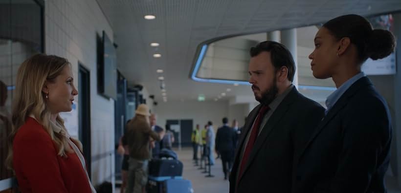 Joanne Froggatt, John Bradley, and Kirsty Sturgess in North Shore (2023)