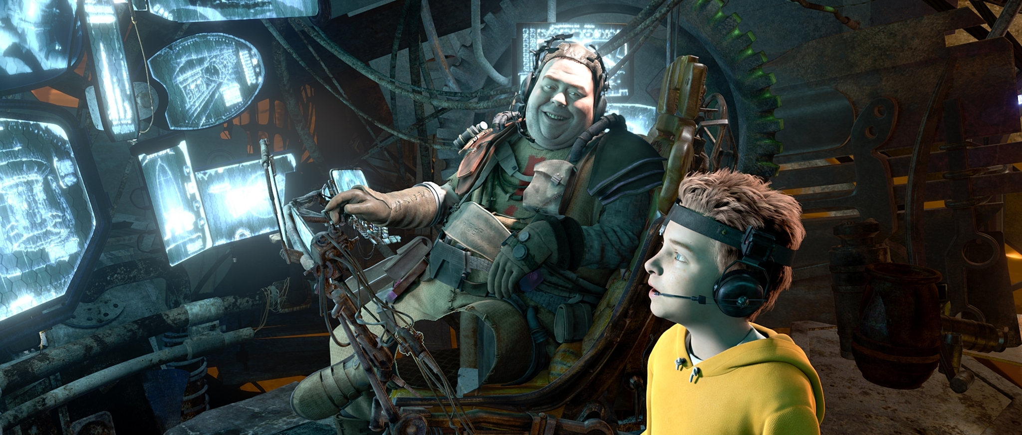 Seth Green, Dan Fogler, and Seth Dusky in Mars Needs Moms (2011)