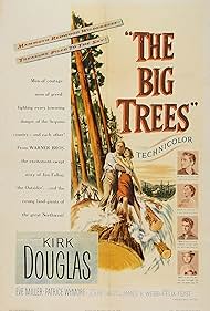 Kirk Douglas, John Archer, Eve Miller, and Patrice Wymore in The Big Trees (1952)