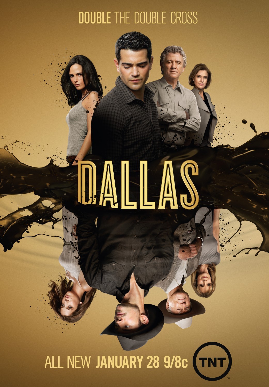 Patrick Duffy, Larry Hagman, Jordana Brewster, Linda Gray, Jesse Metcalfe, Brenda Strong, Julie Gonzalo, and Josh Henderson in Dallas (2012)