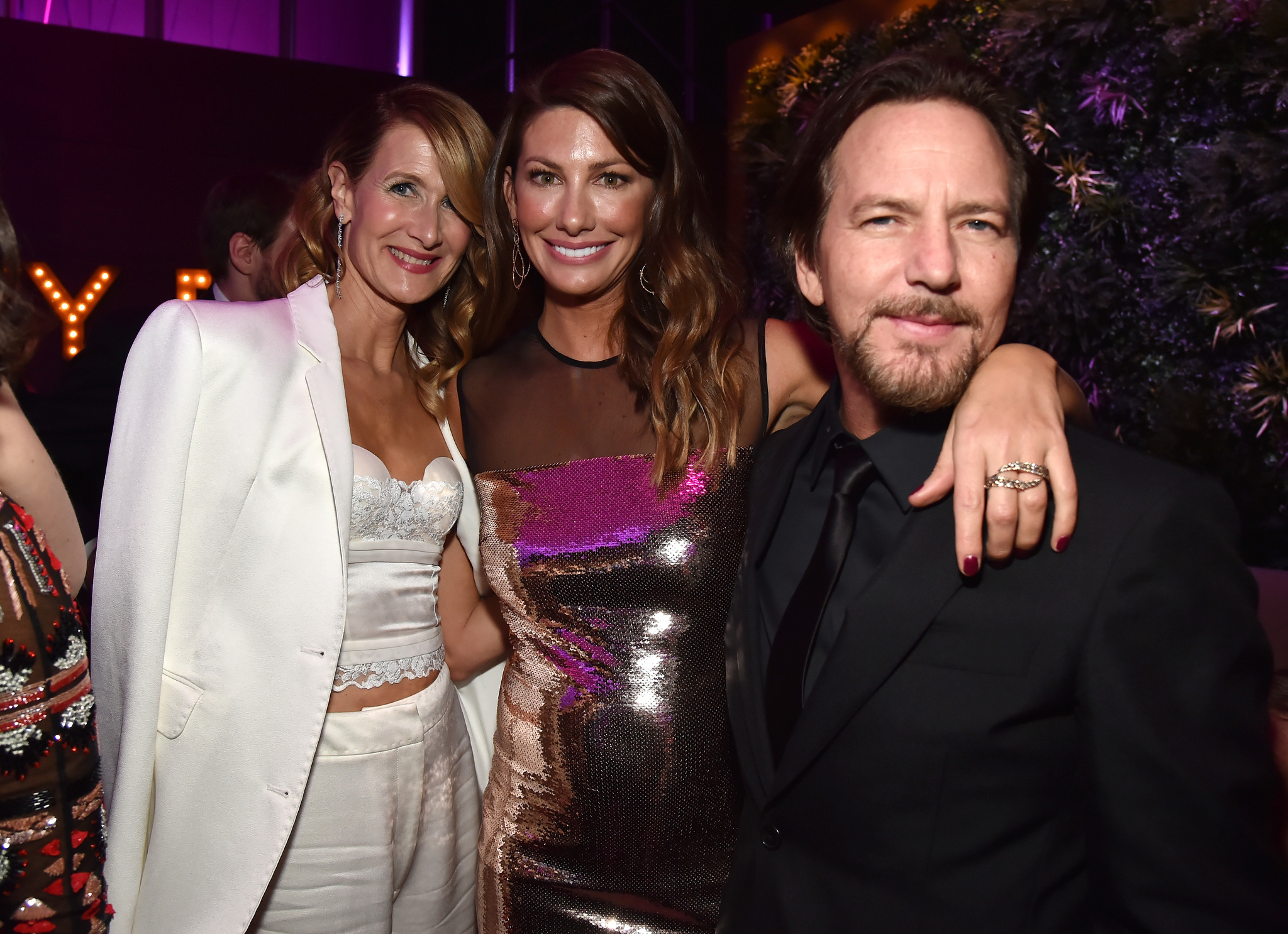 Laura Dern, Eddie Vedder, and Jill Vedder at an event for The Oscars (2018)