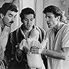 Steve Guttenberg, Tom Selleck, Ted Danson, Lisa Blair, and Michelle Blair in 3 Men and a Baby (1987)