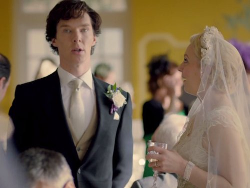 Amanda Abbington and Benedict Cumberbatch in Sherlock (2010)