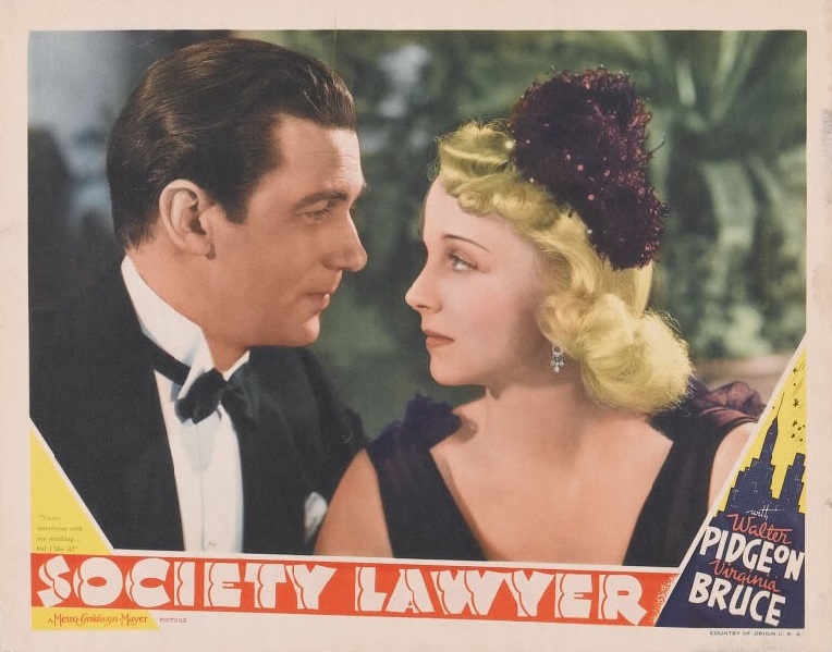 Virginia Bruce and Walter Pidgeon in Society Lawyer (1939)