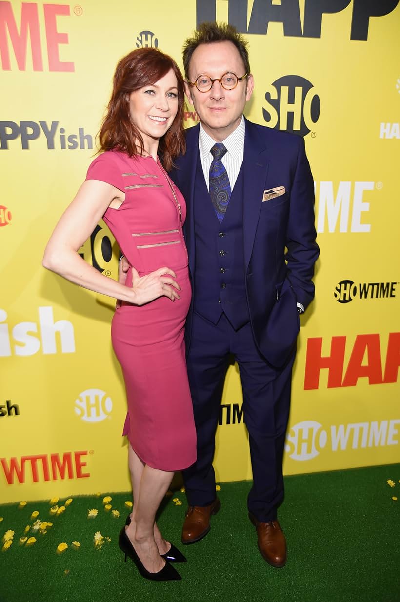 Michael Emerson and Carrie Preston at an event for Happyish (2015)