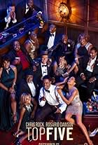 Chris Rock, Gabrielle Union, Cedric The Entertainer, Rosario Dawson, Hassan Johnson, Leslie Jones, Karlie Redd, Romany Malco, Tracy Morgan, Sherri Shepherd, Hayley Marie Norman, J.B. Smoove, Anders Holm, and Michael Che in Top Five (2014)