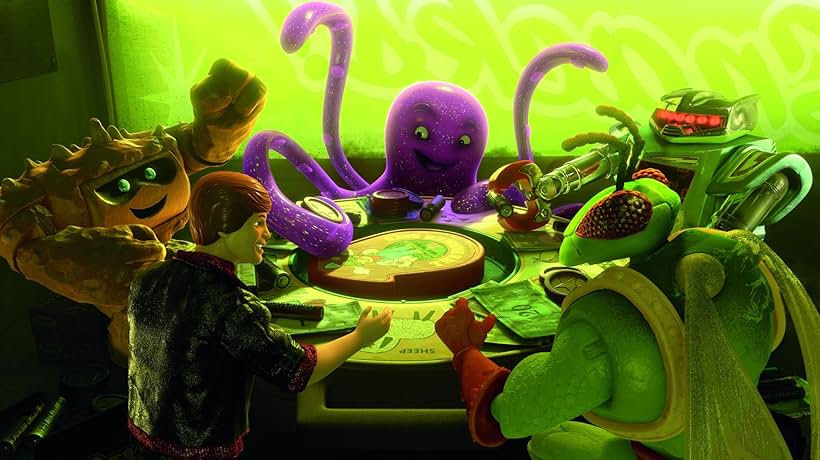 Whoopi Goldberg, Michael Keaton, Jack Angel, John Cygan, and Jan Rabson in Toy Story 3 (2010)