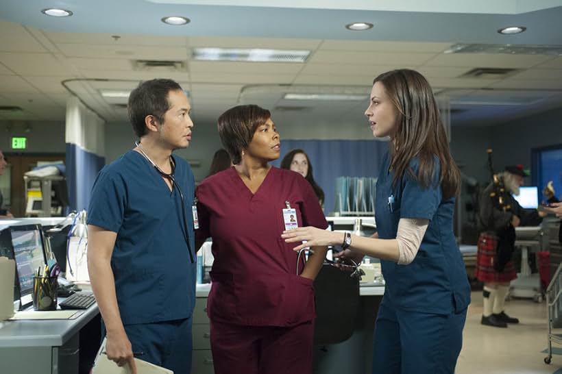 Esodie Geiger, Ken Leung, and Jill Flint in The Night Shift (2014)