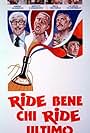 Gino Bramieri, Pino Caruso, Walter Chiari, Lucio Papa D'Amico, Orchidea De Santis, Anna Maria Rizzoli, and Luciano Salce in Ride bene... chi ride ultimo (1977)