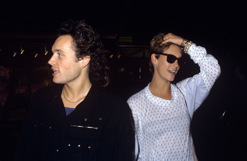 Jamie Lee Curtis and Adam Ant