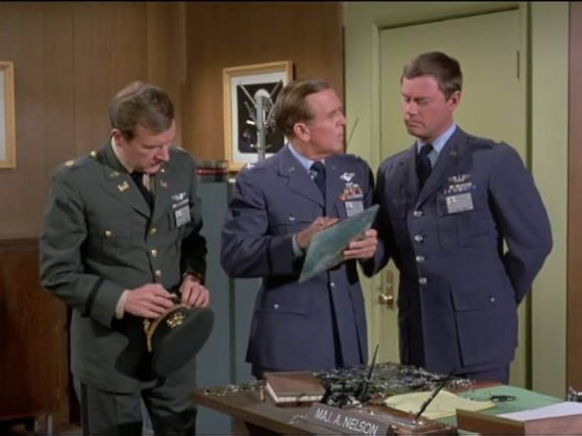 Larry Hagman, Bill Daily, and Hayden Rorke in I Dream of Jeannie (1965)