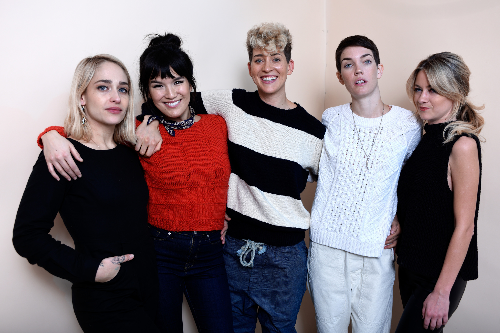 Meredith Hagner, Celia Rowlson-Hall, Mia Lidofsky, Jemima Kirke, and Zoë Chao