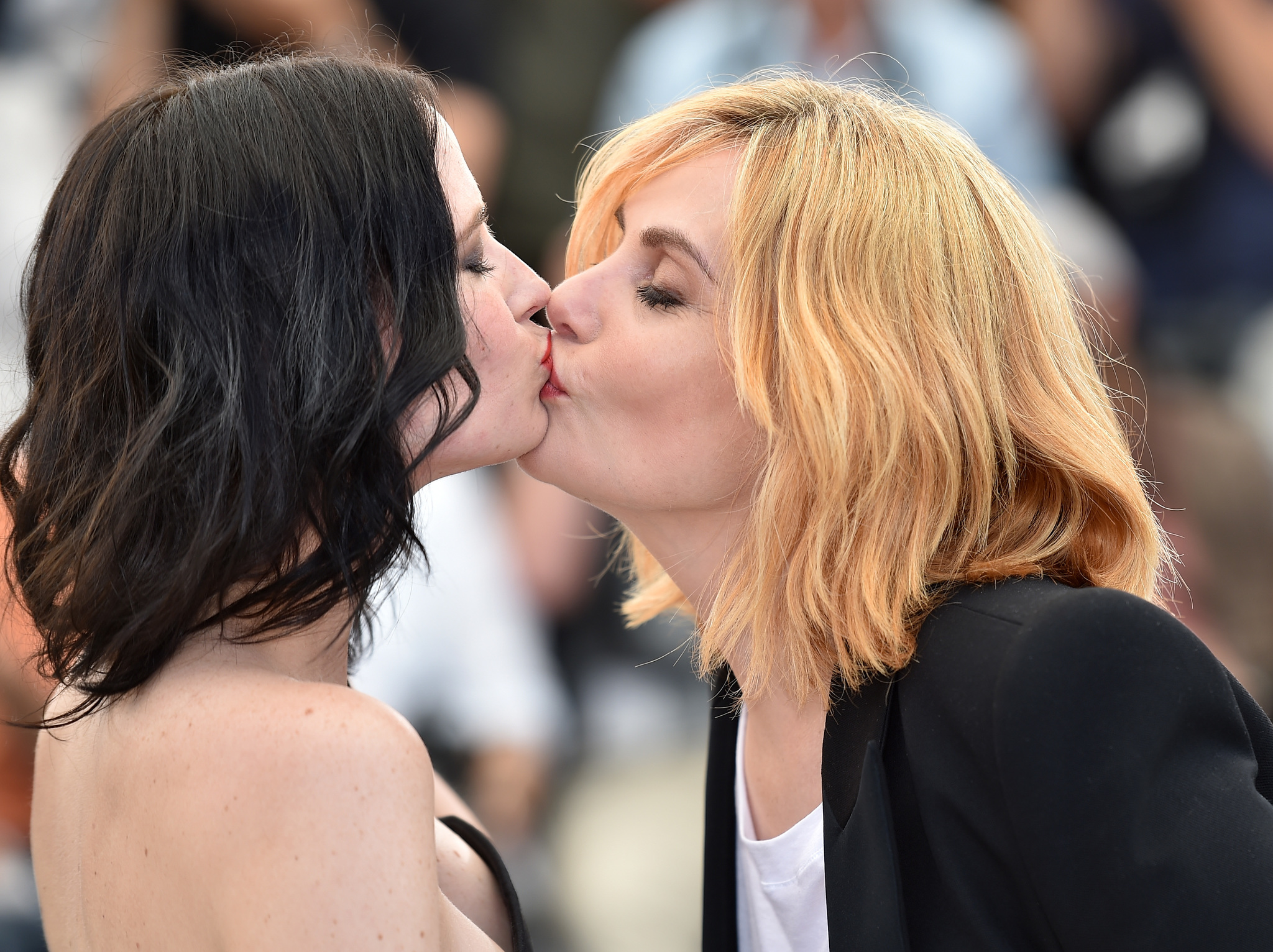 Emmanuelle Seigner and Eva Green at an event for Based on a True Story (2017)