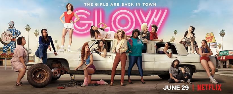 Marianna Palka, Jackie Tohn, Kimmy Gatewood, Rebekka Johnson, Alison Brie, Sydelle Noel, Kia Stevens, Betty Gilpin, Kate Nash, Ellen Wong, Britney Young, Sunita Mani, Gayle Rankin, and Britt Baron in GLOW (2017)