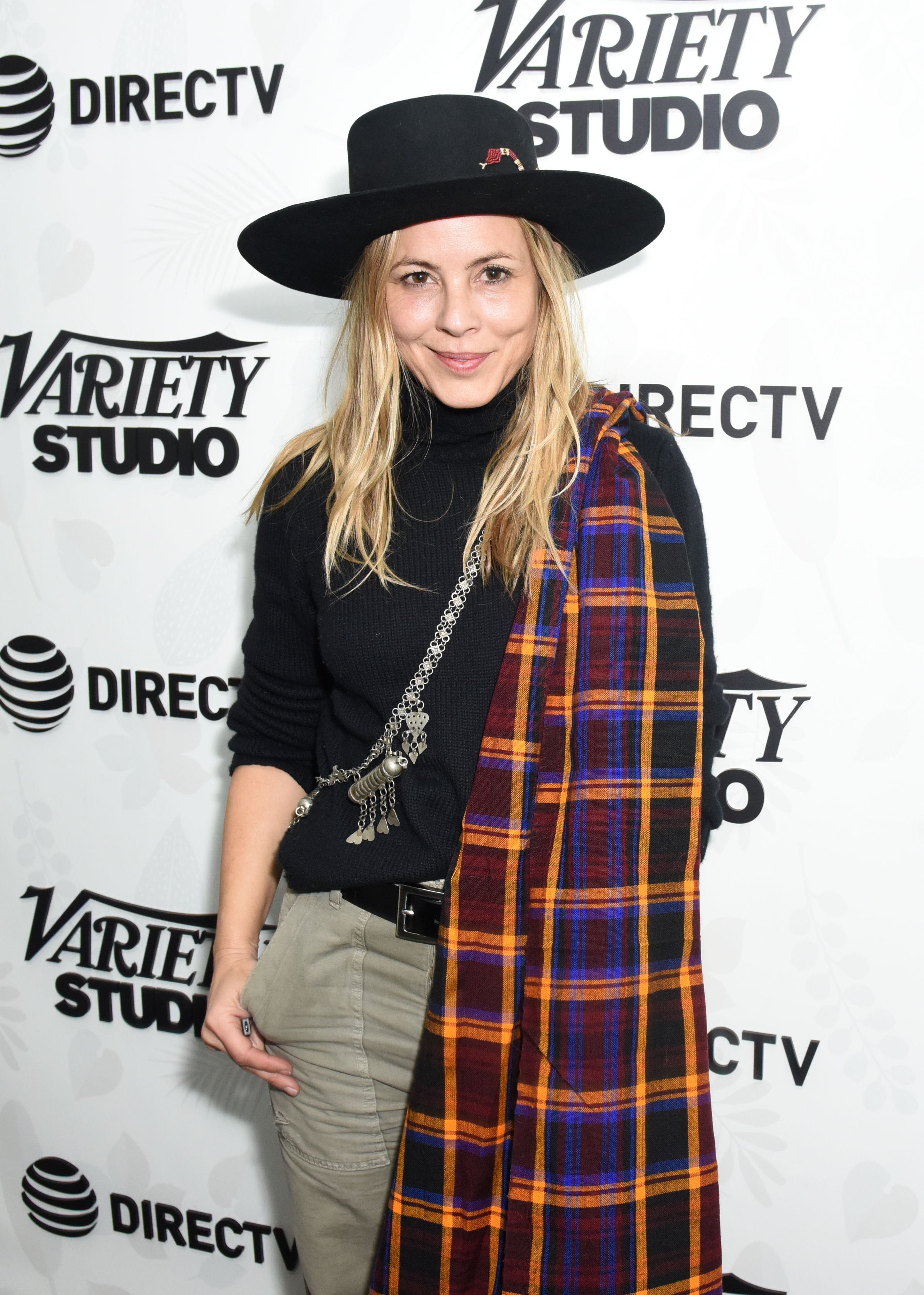 Maria Bello at an event for Blinded by the Light (2019)