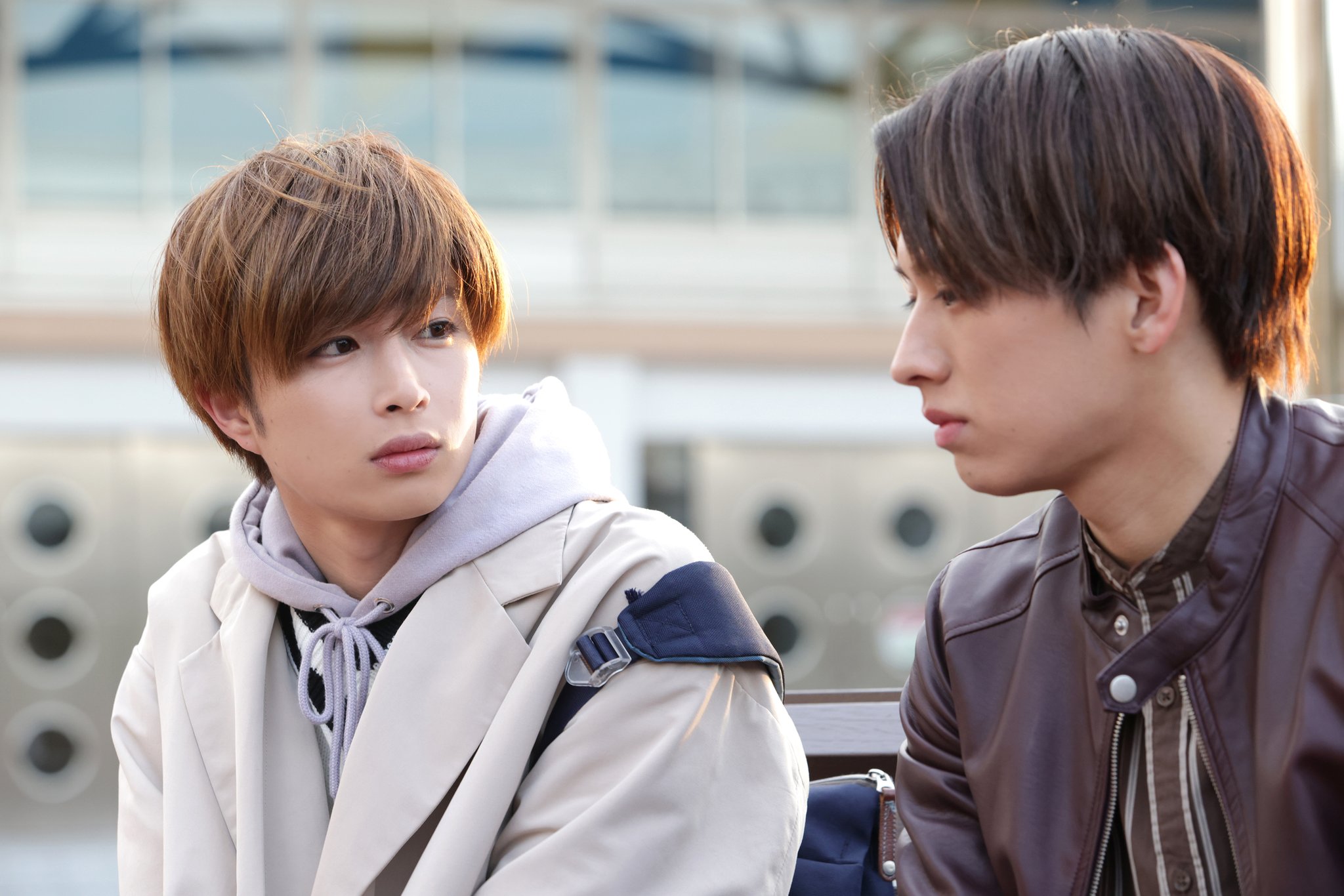 Yusuke Sato and Ryôsuke Sota in Mr. Unlucky Has No Choice but to Kiss! (2022)