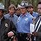 Joe Don Baker, Alan Autry, Byron Cherry, Michael Horton, Hugh O'Connor, and Howard E. Rollins Jr. in In the Heat of the Night (1988)