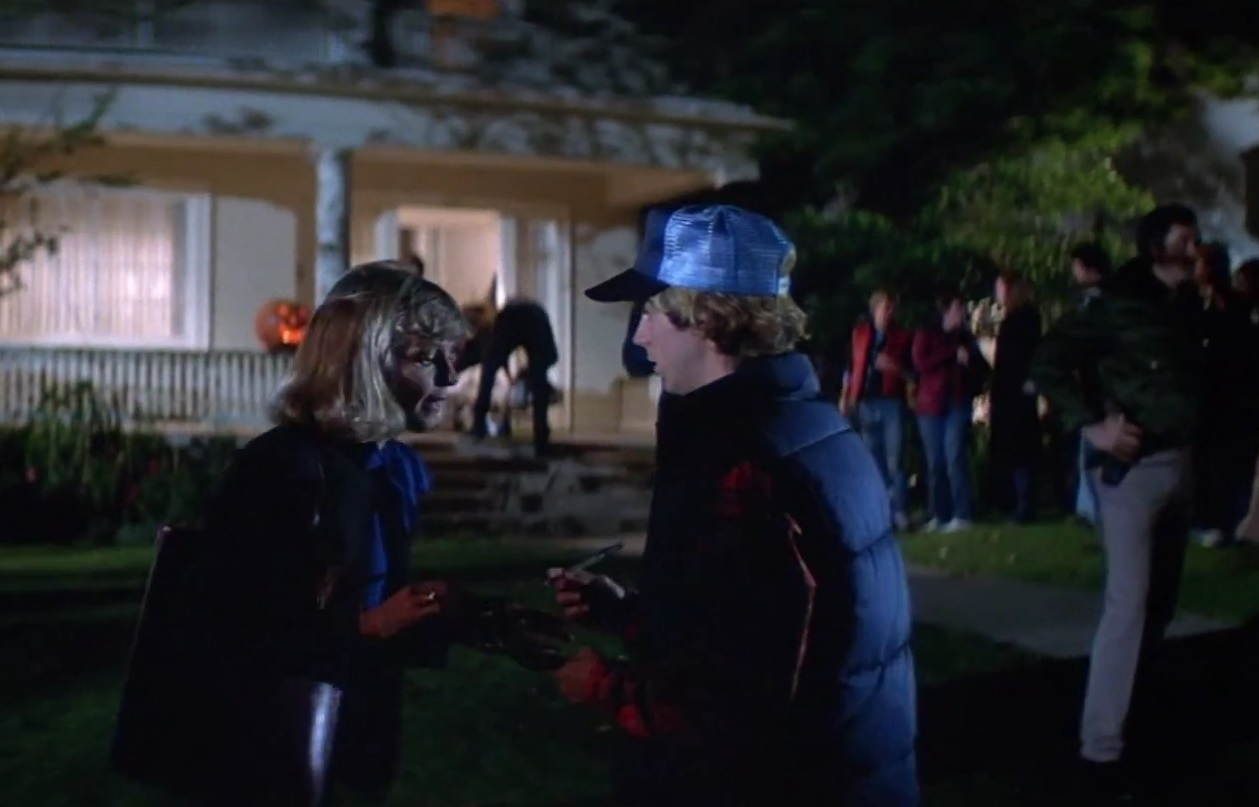 Dana Carvey and Catherine Bergstrom in Halloween II (1981)