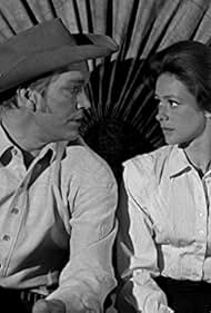 Judi Meredith and Denny Miller in Wagon Train (1957)