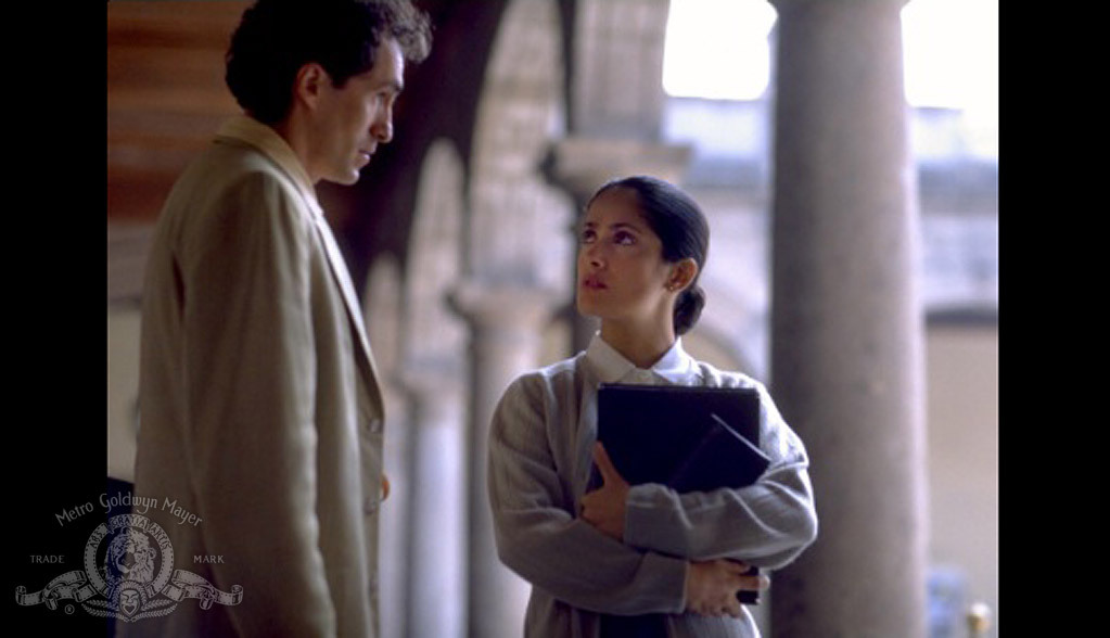 Salma Hayek and Demián Bichir in In the Time of the Butterflies (2001)