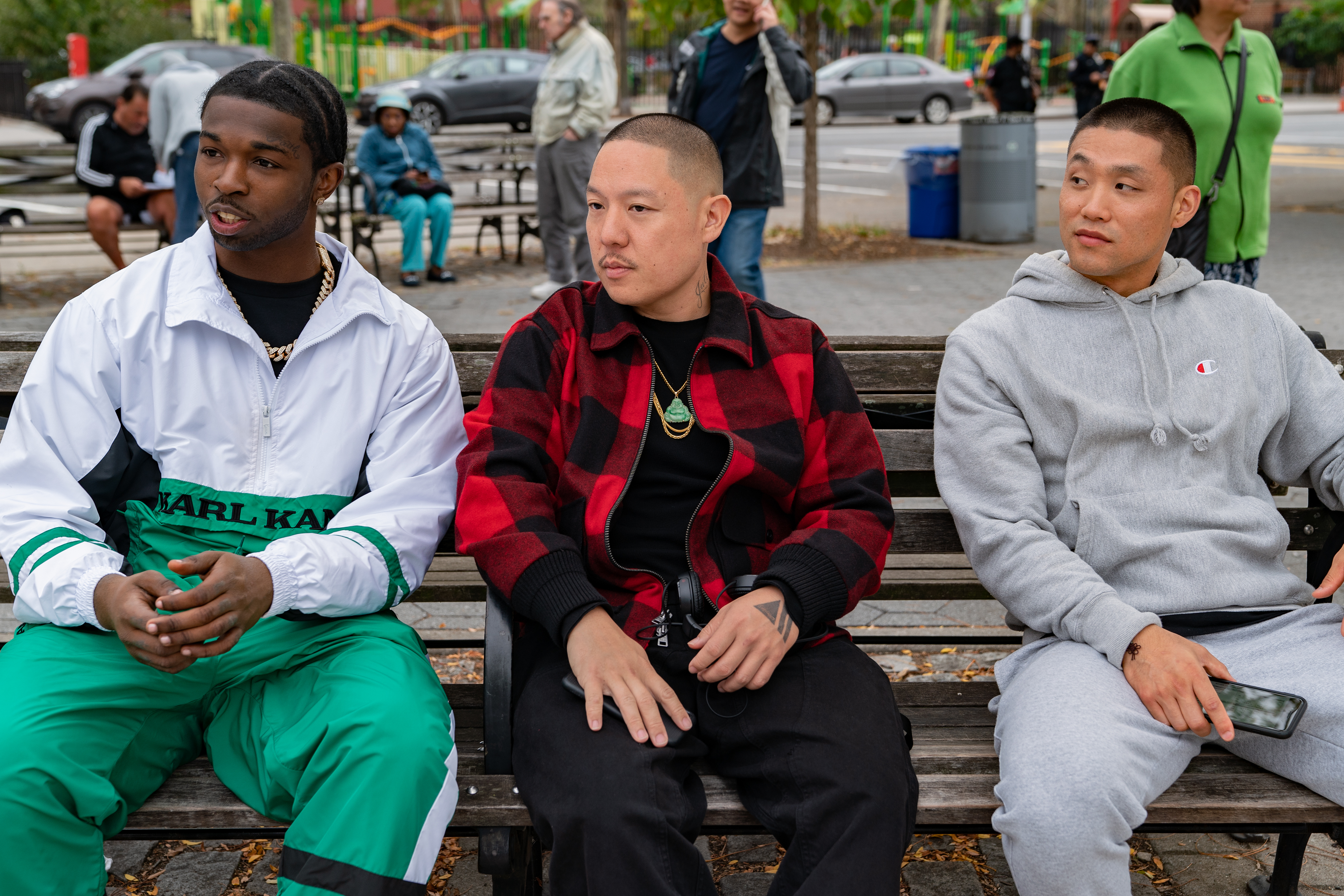 l-r: Pop Smoke, Eddie Huang, Taylor Takahashi