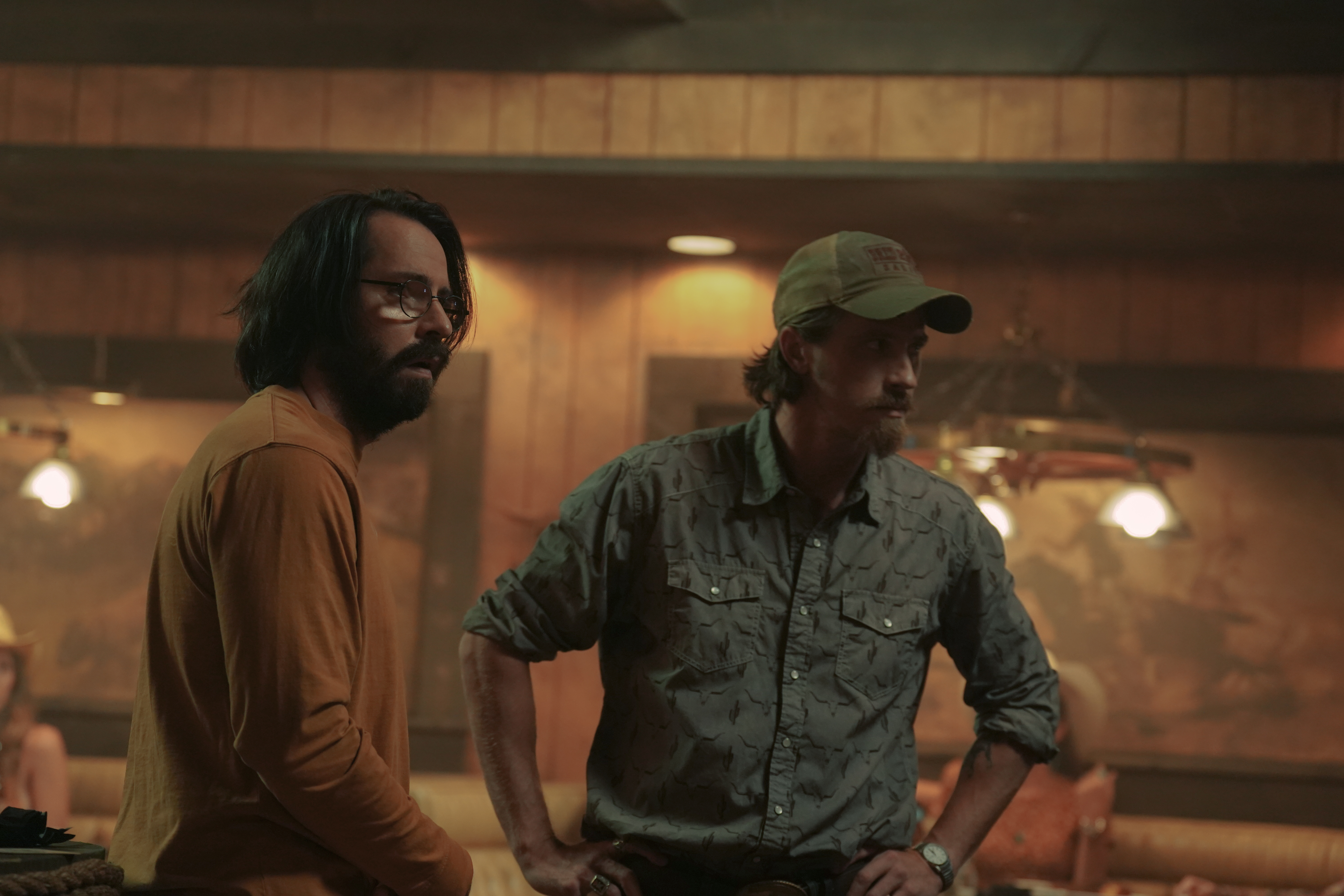 Martin Starr and Garrett Hedlund in Tulsa King (2022)