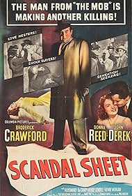 John Derek, Donna Reed, and Broderick Crawford in Scandal Sheet (1952)