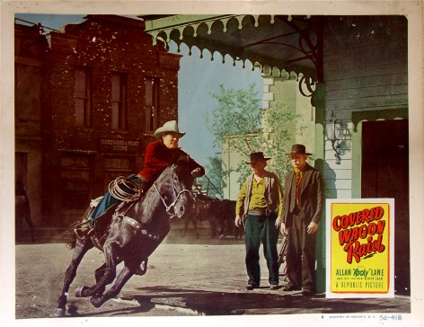 Bob Burns, Allan Lane, and Black Jack in Covered Wagon Raid (1950)