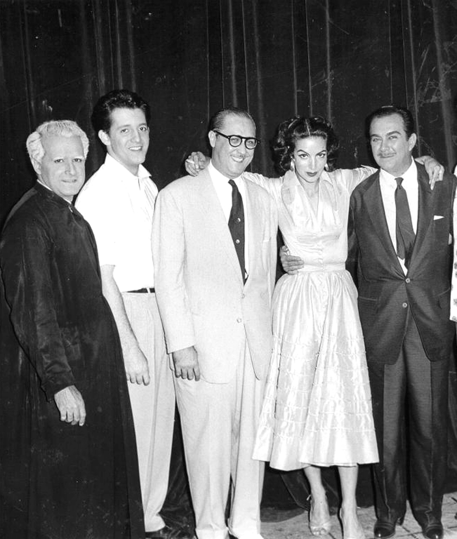 Ángel Espasande, María Félix, Enrique Santisteban, Jorge Félix, and Alvaro de Villa