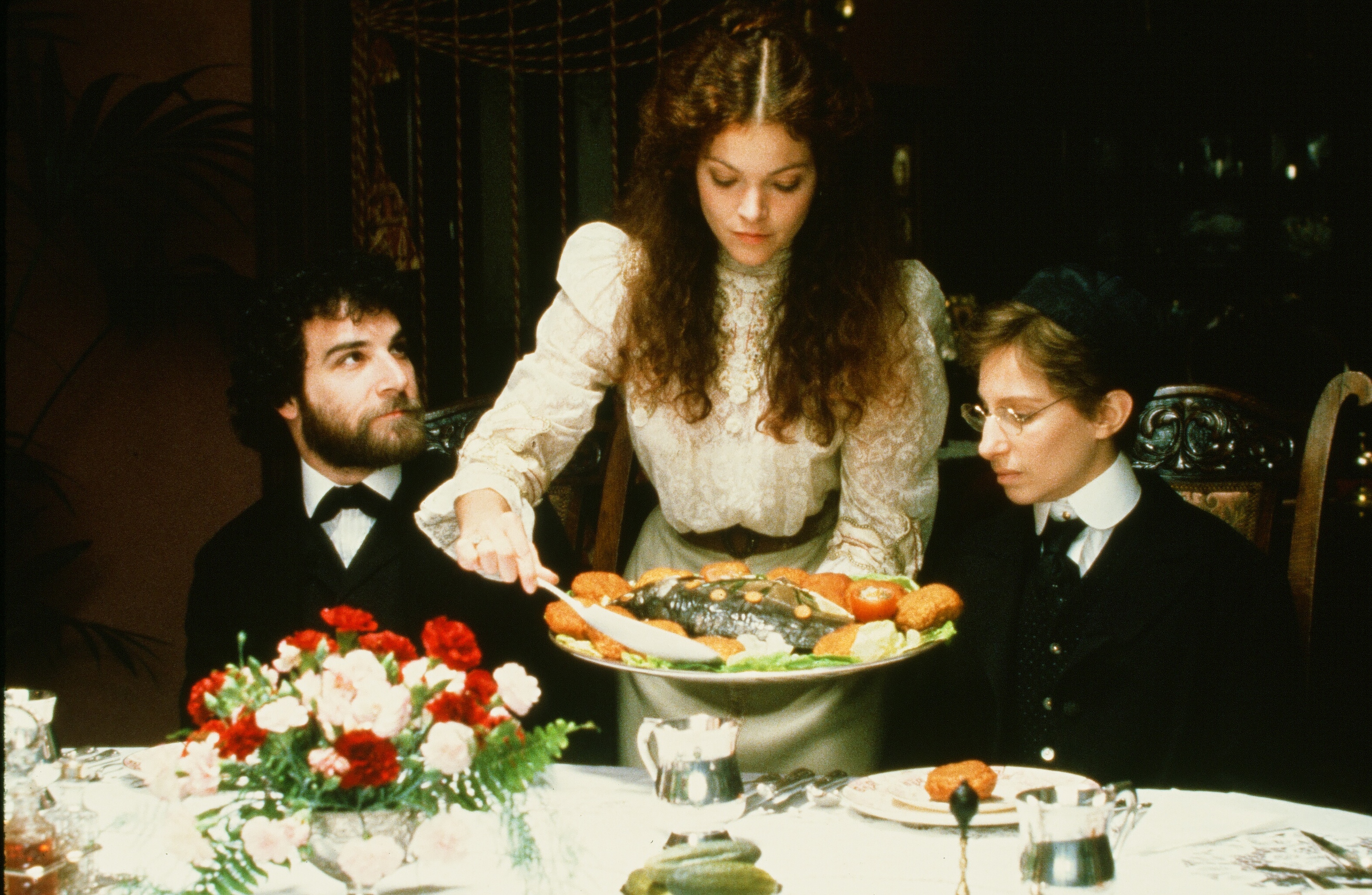 Barbra Streisand, Amy Irving, and Mandy Patinkin in Yentl (1983)