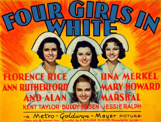 Mary Howard, Una Merkel, Florence Rice, and Ann Rutherford in Four Girls in White (1939)