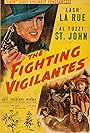 George Chesebro, Jennifer Holt, Lash LaRue, Lee Morgan, and Al St. John in The Fighting Vigilantes (1947)