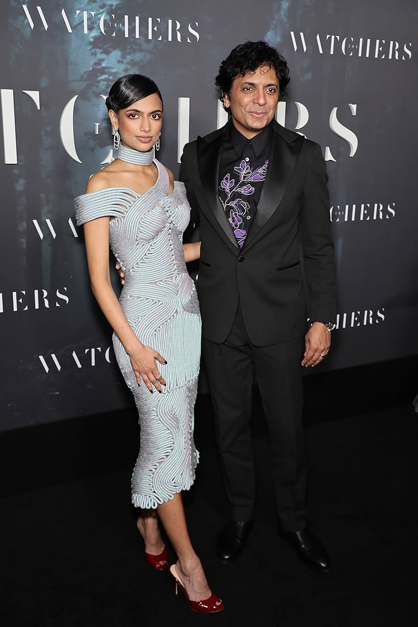 M. Night Shyamalan and Ishana Shyamalan at an event for The Watchers (2024)