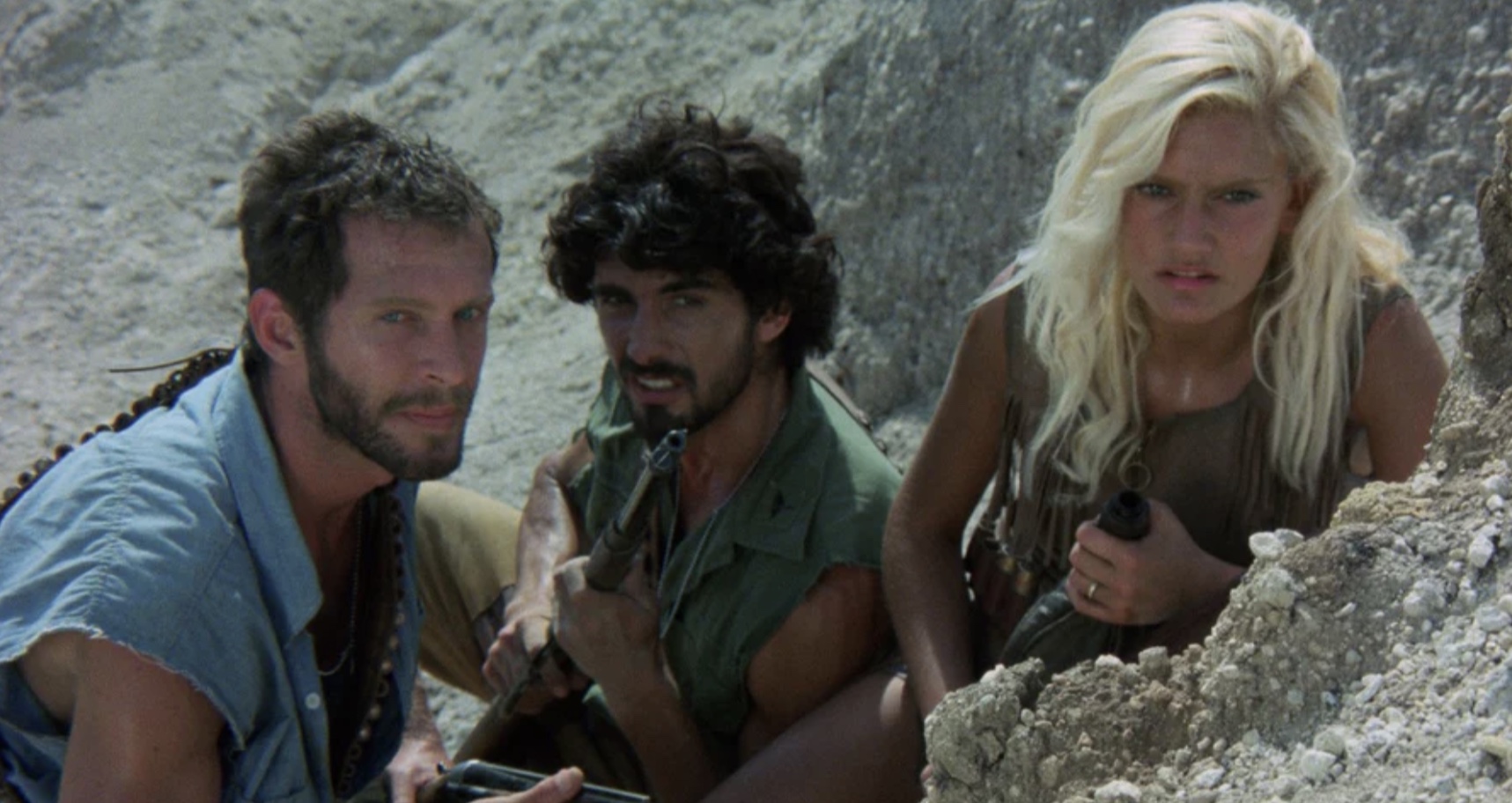 Peter Hooten, Harrison Muller, and Sabrina Siani in 2020 Texas Gladiators (1983)