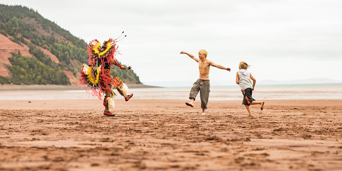 Avery Winters-Anthony, Joshua Odjick, and Phillip Forest Lewitski in Wildhood (2021)